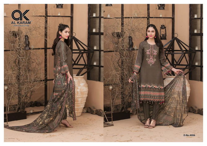 Al Karam Kesariya 4 Casual Wear Karachi Cotton Printed Dress Material Collection